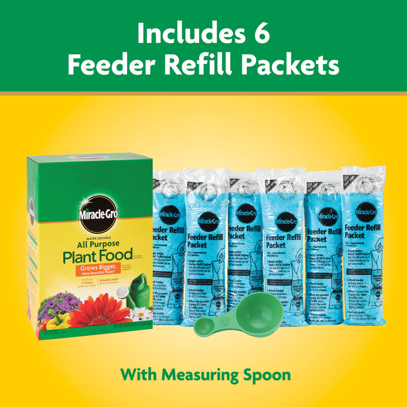 Miracle-Gro® Water Soluble All Purpose Plant Food and Garden Feeder Bundle image number null